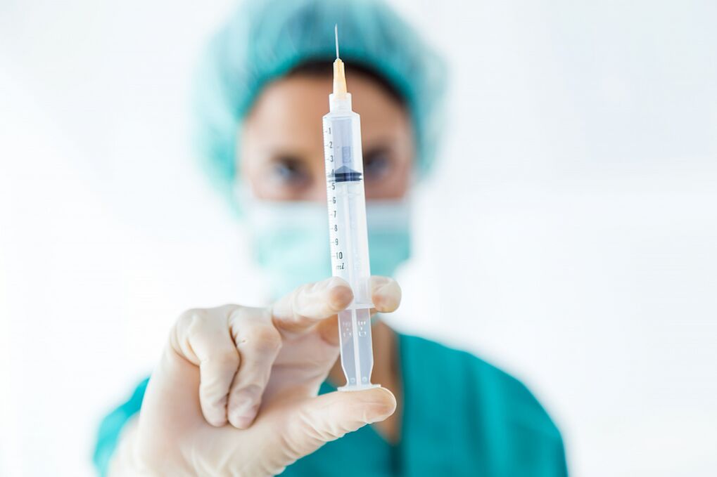 Arthrosis -Injektionen der Artikulation von Collen
