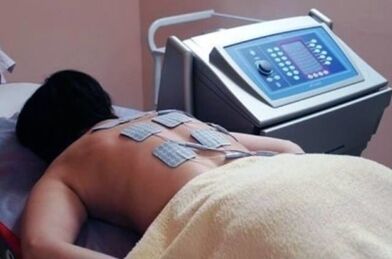 Thorakale Osteochondrose wird wirksam durch Elektrophorese behandelt